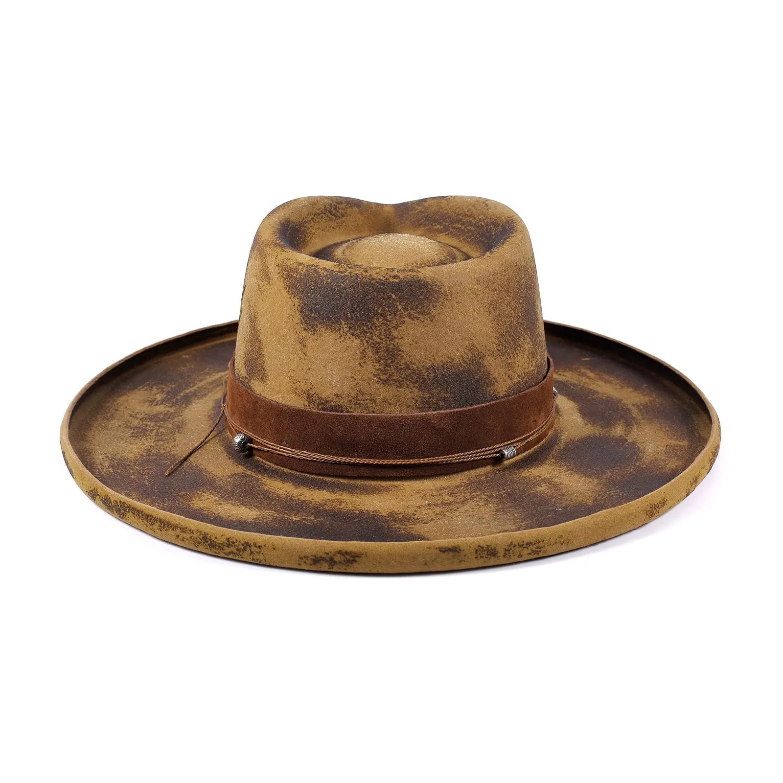 Vintage Charm Distressed Fedora