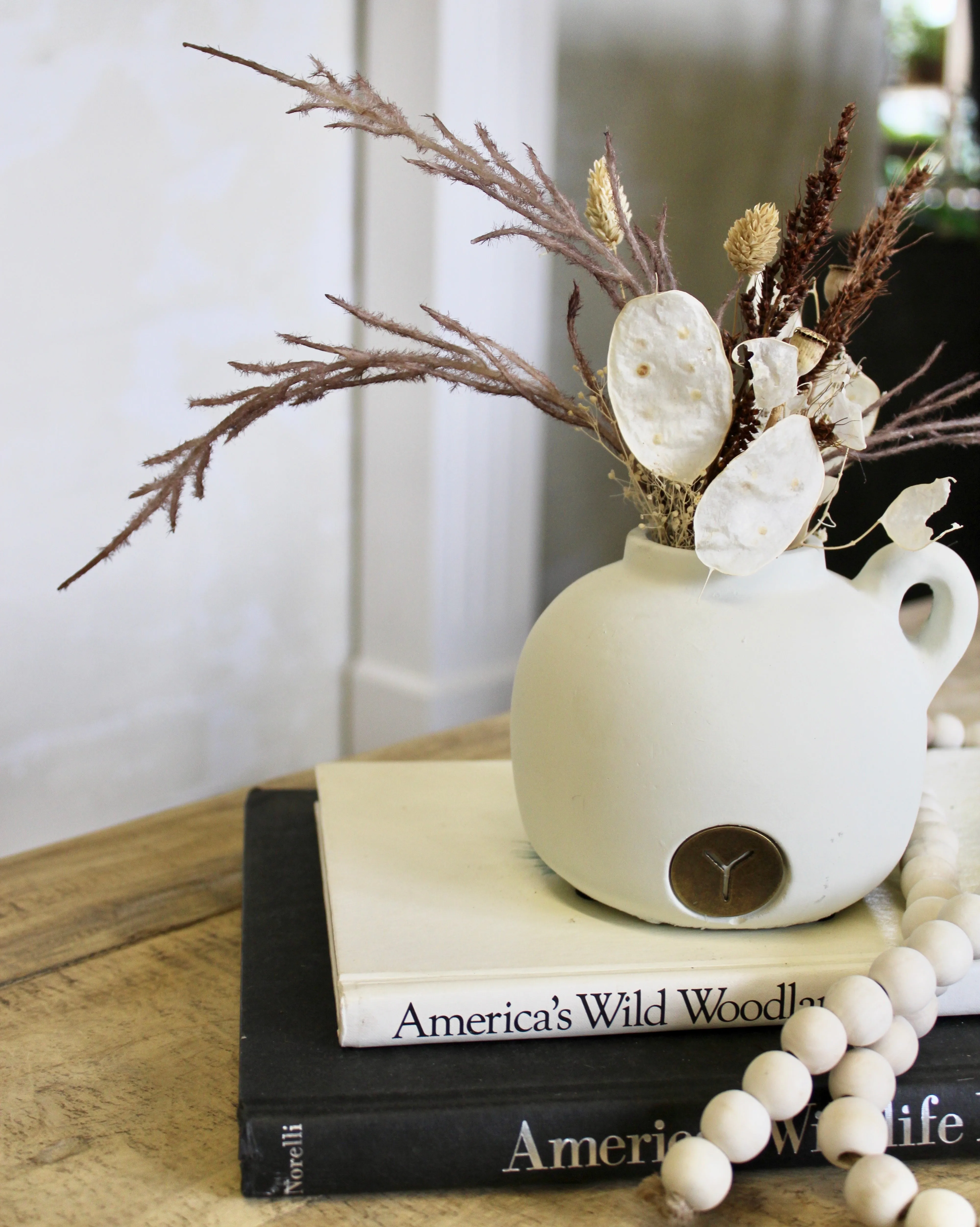 Warm White Matte Pot (Short)