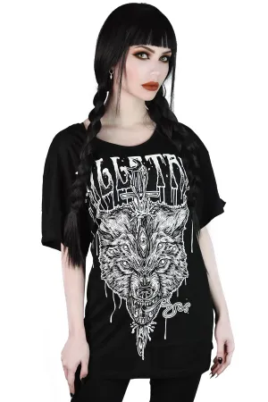 Relaxed Fit Wolf Sword Top