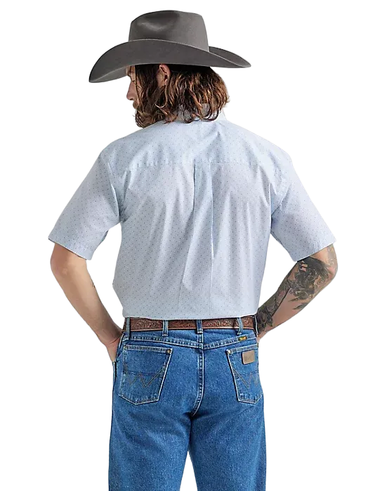 Wrangler Men's George Strait Baby Blue Shirt